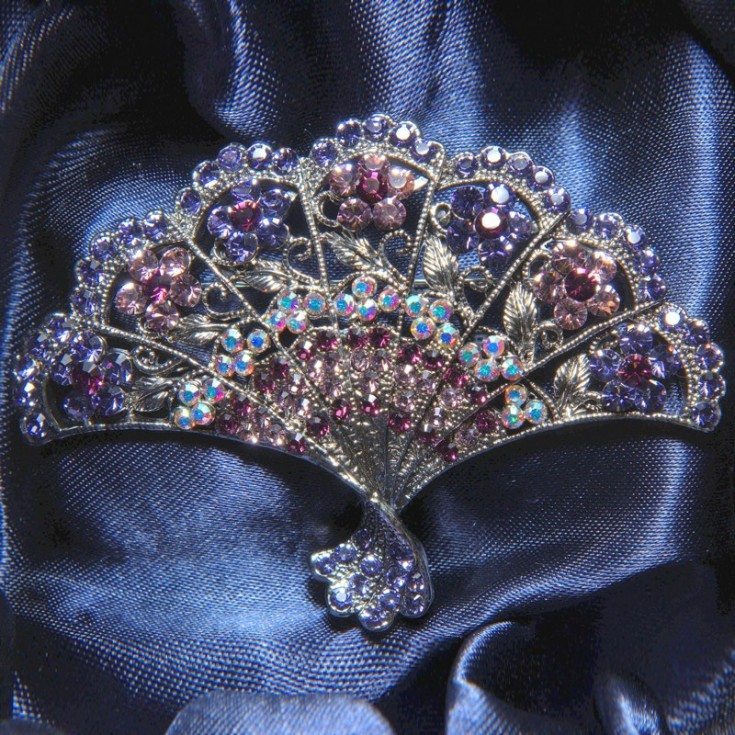 Large Crystal Brooch The Fan Museum